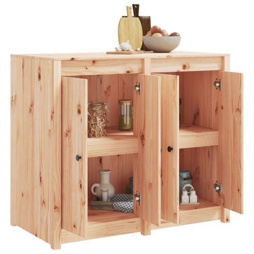 Armoire de cuisine d'extérieur bois de pin massif - Photo n°3; ?>