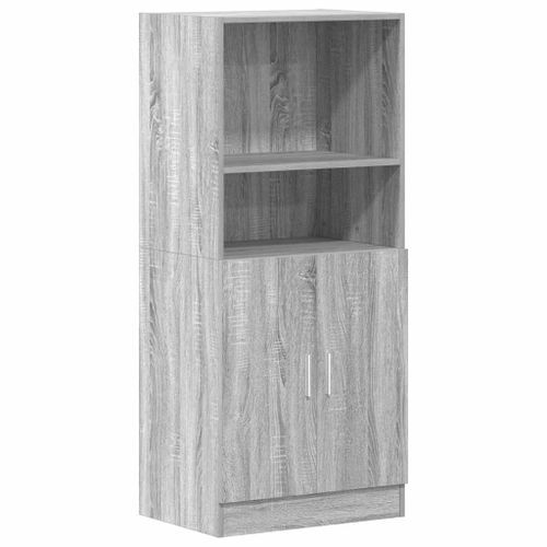 Armoire de cuisine sonoma gris 57x41,5x131,5 cm bois ingénierie - Photo n°2; ?>