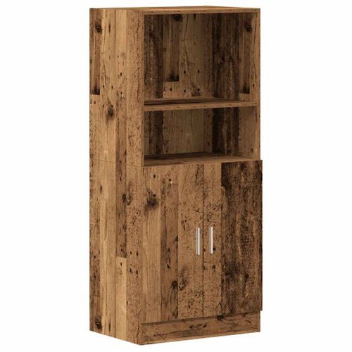 Armoire de cuisine vieux bois 57x41,5x131,5 cm bois ingénierie - Photo n°2; ?>