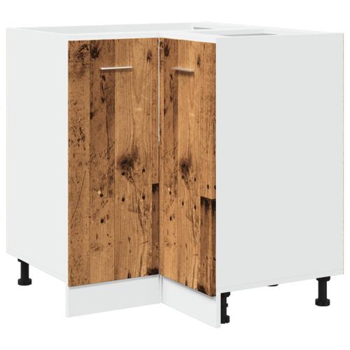 Armoire de cuisine vieux bois 75,5x75,5x81,5 cm bois ingénierie - Photo n°2; ?>