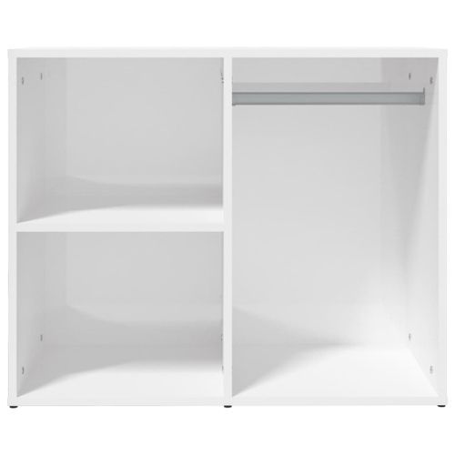 Armoire de dressing Blanc brillant 80x40x65cm Bois d'ingénierie - Photo n°3; ?>