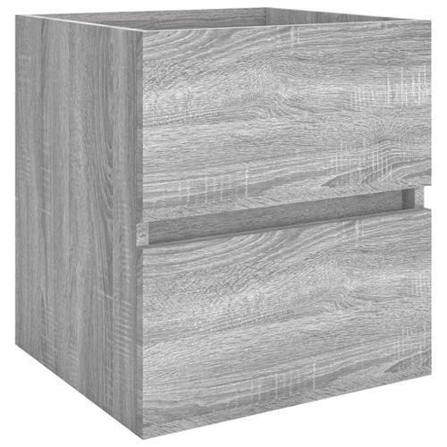 Armoire de lavabo Sonoma gris 41x38,5x45 cm Bois d'ingénierie - Photo n°2; ?>