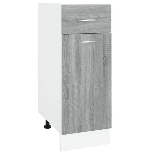 Armoire de plancher à tiroir Sonoma gris 30x46x81,5 cm - Photo n°2; ?>