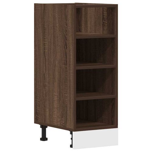 Armoire de plancher chêne marron 30x44,5x81,5 cm - Photo n°2; ?>