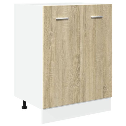 Armoire de plancher Chêne sonoma 60x46x81,5 cm - Photo n°2; ?>