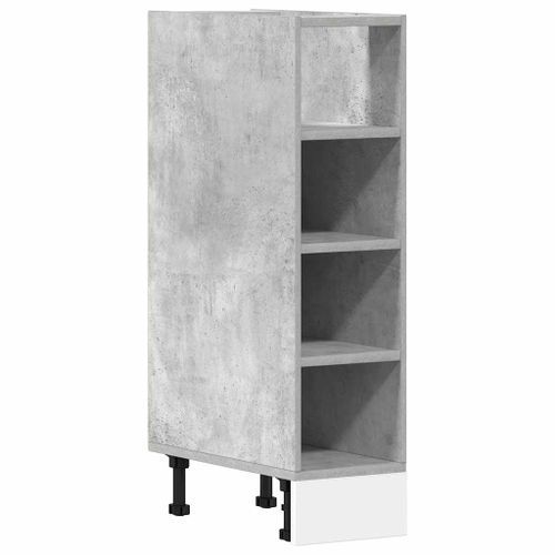 Armoire de plancher gris béton 20x44,5x81,5cm bois d’ingénierie - Photo n°2; ?>