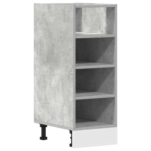 Armoire de plancher gris béton 30x44,5x81,5cm bois d’ingénierie - Photo n°2; ?>