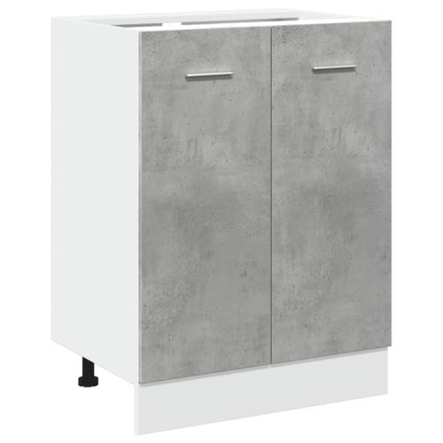 Armoire de plancher Gris béton 60x46x81,5 cm - Photo n°2; ?>