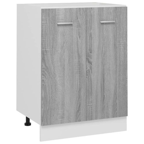 Armoire de plancher Sonoma gris 60x46x81,5 cm Bois d'ingénierie - Photo n°2; ?>