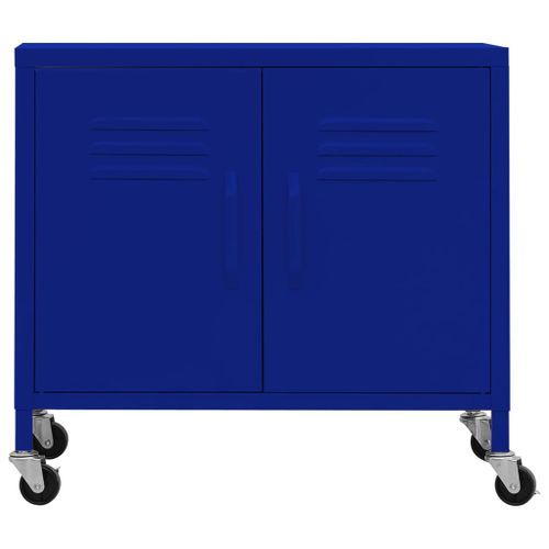 Armoire de rangement Bleu marine 60x35x49 cm Acier - Photo n°3; ?>