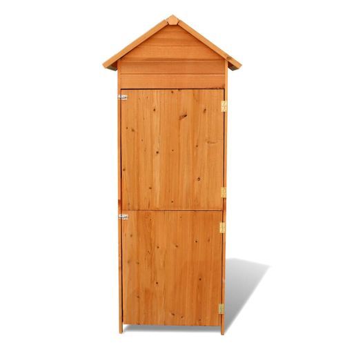 Armoire de rangement de jardin Marron 79x49x190 cm - Photo n°3; ?>