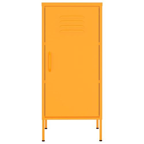 Armoire de rangement Jaune moutarde 42,5x35x101,5 cm Acier - Photo n°3; ?>