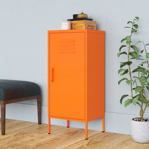 Armoire de rangement Orange 42,5x35x101,5 cm Acier 2 - Photo n°2; ?>