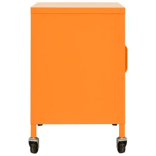 Armoire de rangement Orange 60x35x49 cm Acier - Photo n°3; ?>