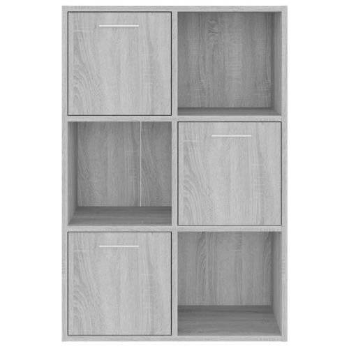 Armoire de rangement Sonoma gris 60x29,5x90 cm - Photo n°3; ?>