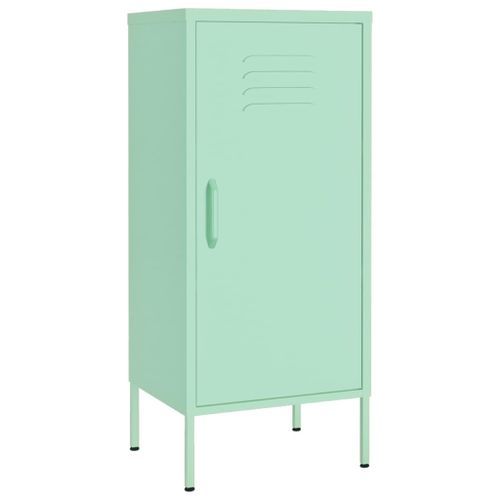 Armoire de rangement Vert menthe 42,5x35x101,5 cm Acier - Photo n°2; ?>