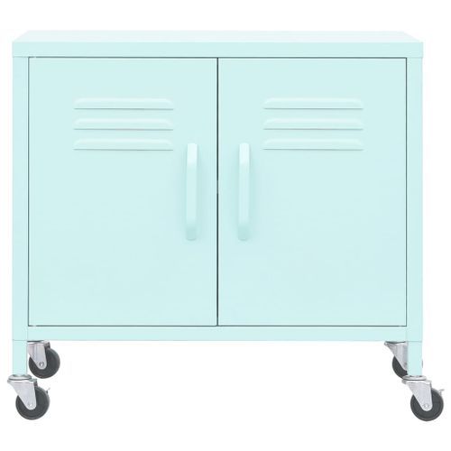 Armoire de rangement Vert menthe 60x35x49 cm Acier - Photo n°3; ?>