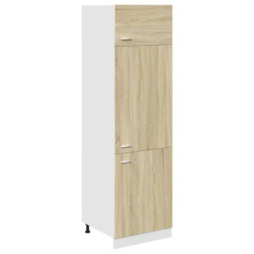 Armoire de réfrigérateur Chêne sonoma 60x57x207 cm - Photo n°2; ?>