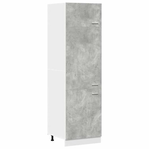 Armoire de réfrigérateur Gris béton 60x57x207 cm - Photo n°2; ?>