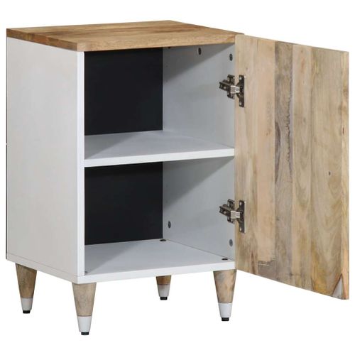 Armoire de salle de bain 38x33,5x58 cm bois massif de manguier - Photo n°3; ?>