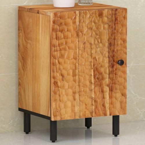 Armoire de salle de bain 38x33x58 cm bois massif d'acacia - Photo n°2; ?>