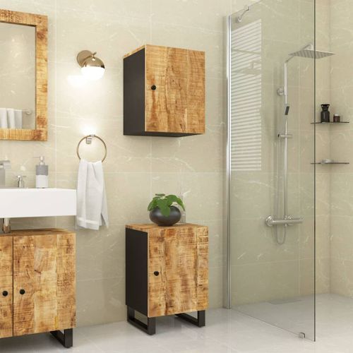 Armoire de salle de bain 38x33x58 cm bois massif de manguier - Photo n°2; ?>