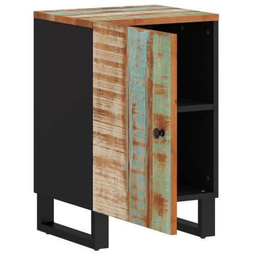 Armoire de salle de bain 38x33x58cm bois massif de récupération - Photo n°3; ?>