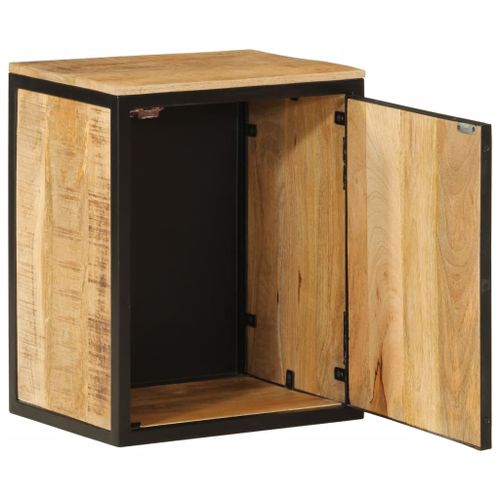 Armoire de salle de bain 40x30x50cm bois massif manguier et fer - Photo n°2; ?>