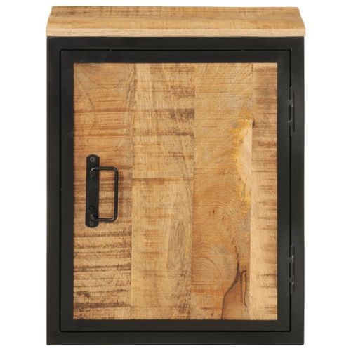 Armoire de salle de bain 40x30x50cm bois massif manguier et fer - Photo n°3; ?>