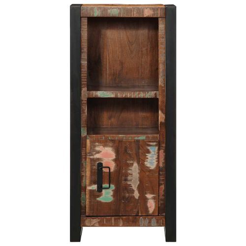 Armoire de salle de bain 40x30x90 cm bois massif récupération - Photo n°3; ?>