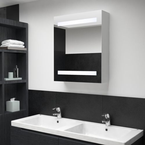 Armoire de salle de bain à miroir LED 50x14x60 cm - Photo n°2; ?>