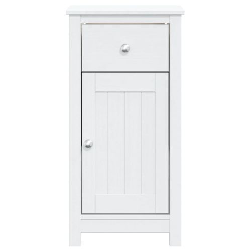 Armoire de salle de bain BERG blanc 40x34x80 cm pin massif - Photo n°3; ?>