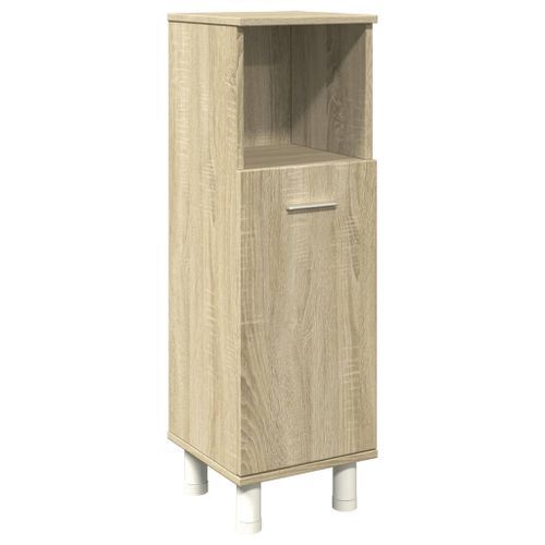 Armoire de salle de bain chêne sonoma 30,5x30x95 cm - Photo n°2; ?>