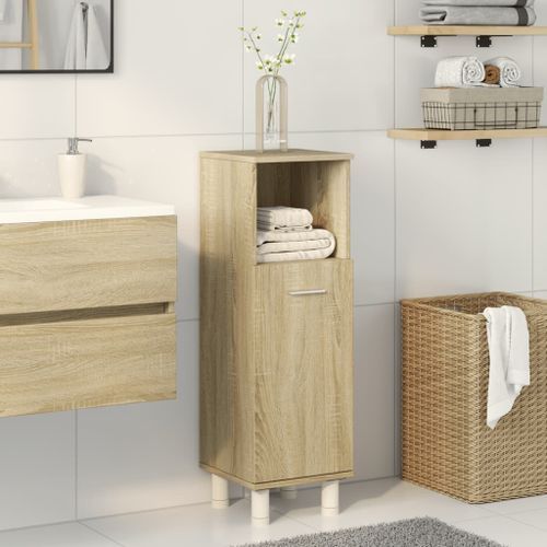 Armoire de salle de bain chêne sonoma 30,5x30x95 cm - Photo n°3; ?>