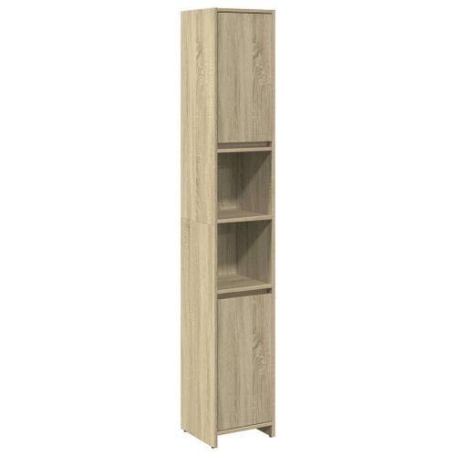 Armoire de salle de bain Chêne sonoma 30x30x183,5 cm - Photo n°2; ?>