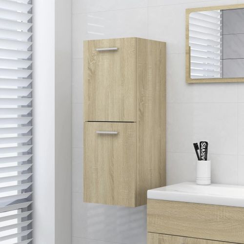 Armoire de salle de bain Chêne sonoma 30x30x80 cm - Photo n°2; ?>