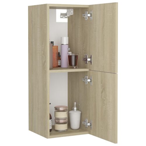 Armoire de salle de bain Chêne sonoma 30x30x80 cm - Photo n°3; ?>