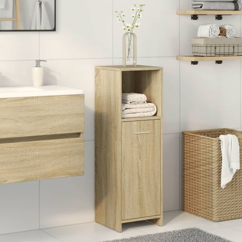 Armoire de salle de bain Chêne sonoma 30x30x95 cm - Photo n°3; ?>