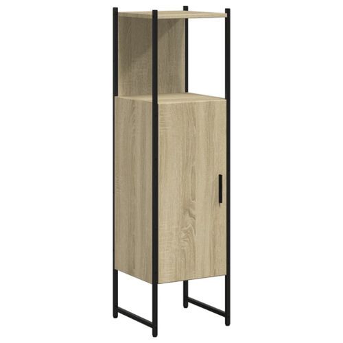 Armoire de salle de bain chêne sonoma 33x33x120,5 cm - Photo n°2; ?>