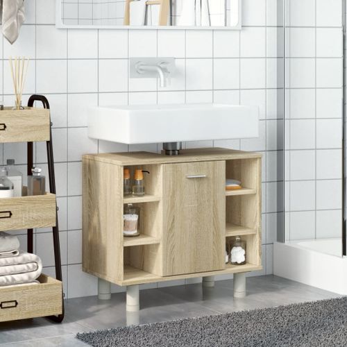 Armoire de salle de bain Chêne sonoma 60x32x53,5 cm - Photo n°3; ?>