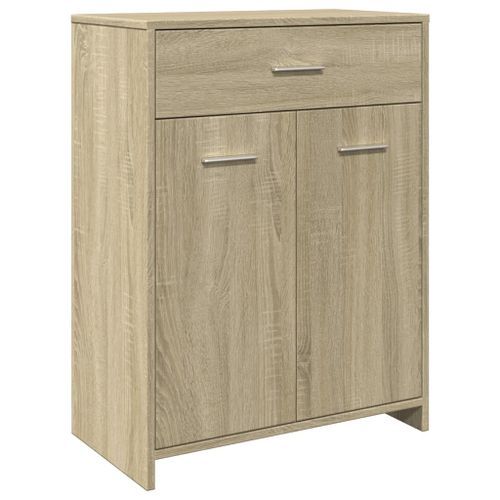 Armoire de salle de bain Chêne sonoma 60x33x80 cm - Photo n°2; ?>