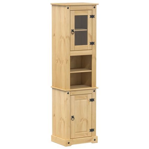 Armoire de salle de bain Corona 50x40x185 cm bois de pin massif - Photo n°2; ?>