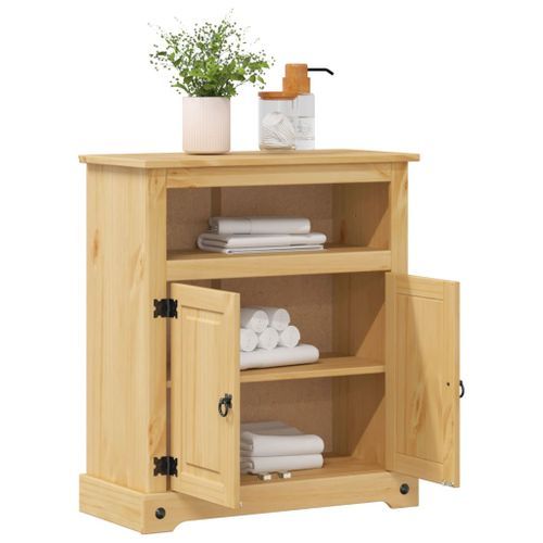 Armoire de salle de bain Corona 70x33x80 cm bois de pin massif - Photo n°3; ?>