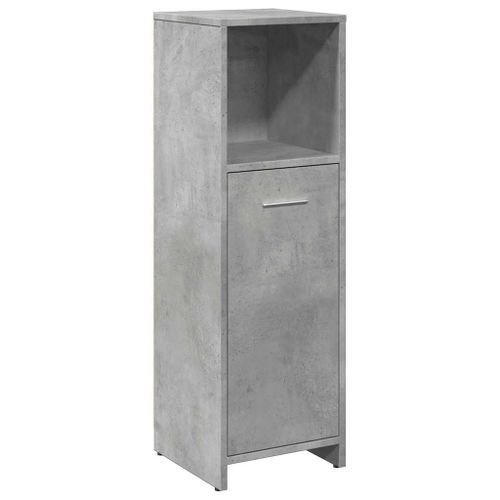 Armoire de salle de bain Gris béton 30x30x95 cm - Photo n°2; ?>