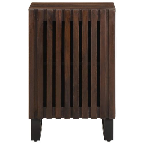 Armoire de salle de bain marron 38x34x58cm bois massif manguier - Photo n°2; ?>