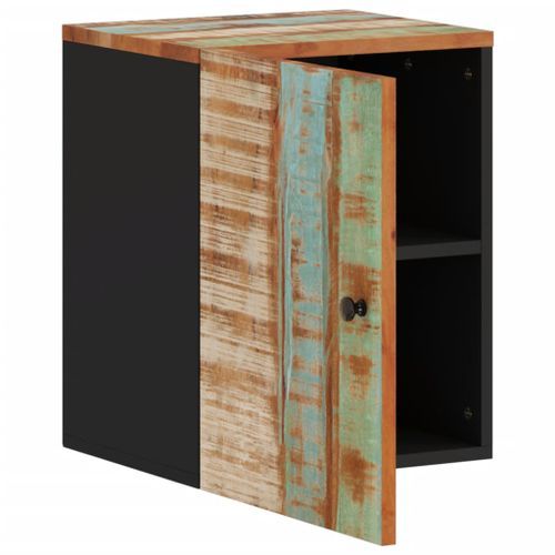 Armoire de salle de bain murale 38x33x48cm bois de récupération - Photo n°3; ?>