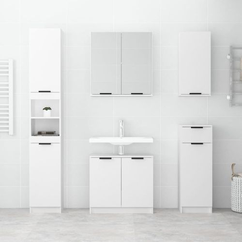 Armoire de salle de bain murale Blanc 32x20x67 cm - Photo n°3; ?>