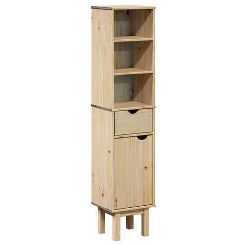 Armoire de salle de bain OTTA 35x30x159 cm bois massif de pin - Photo n°2; ?>