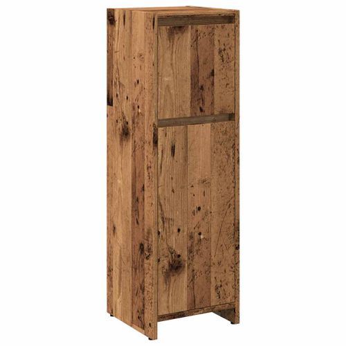 Armoire de salle de bain vieux bois 30x30x95 cm bois ingénierie - Photo n°2; ?>