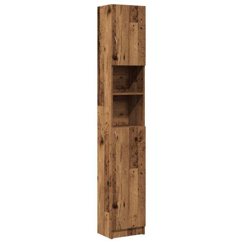 Armoire de salle de bain vieux bois bois d'ingénierie - Photo n°2; ?>